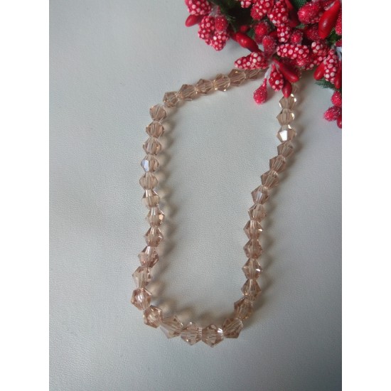 Бусины стеклянные Биконе 6 мм №27В, цена за 25 шт